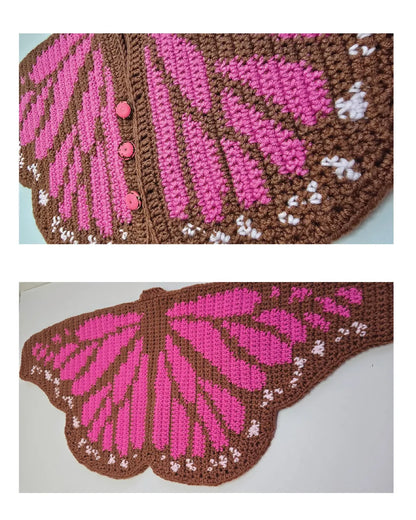 Butterfly Cardigan Crochet Pattern
