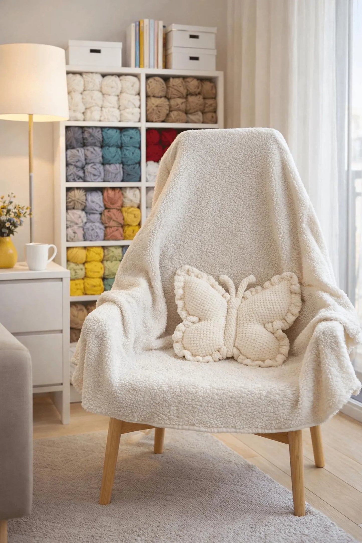 Plush Butterfly Pillow Crochet Pattern