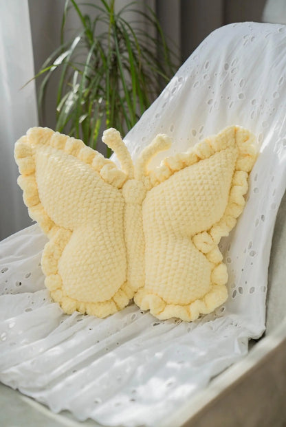 Plush Butterfly Pillow Crochet Pattern