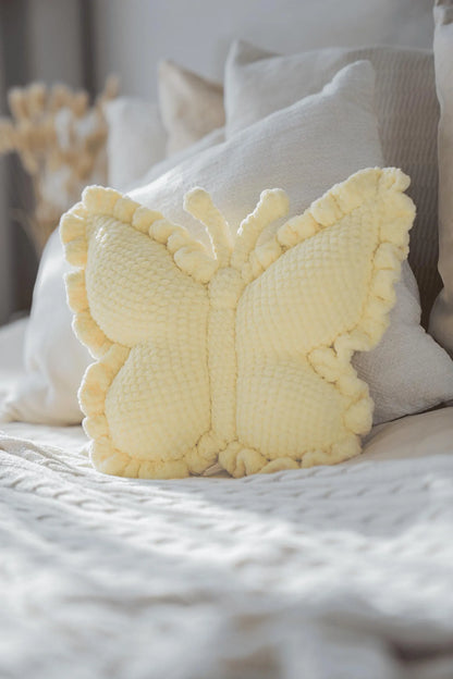 Plush Butterfly Pillow Crochet Pattern