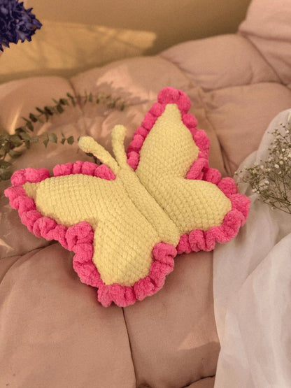 Plush Butterfly Pillow Crochet Pattern