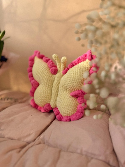 Plush Butterfly Pillow Crochet Pattern
