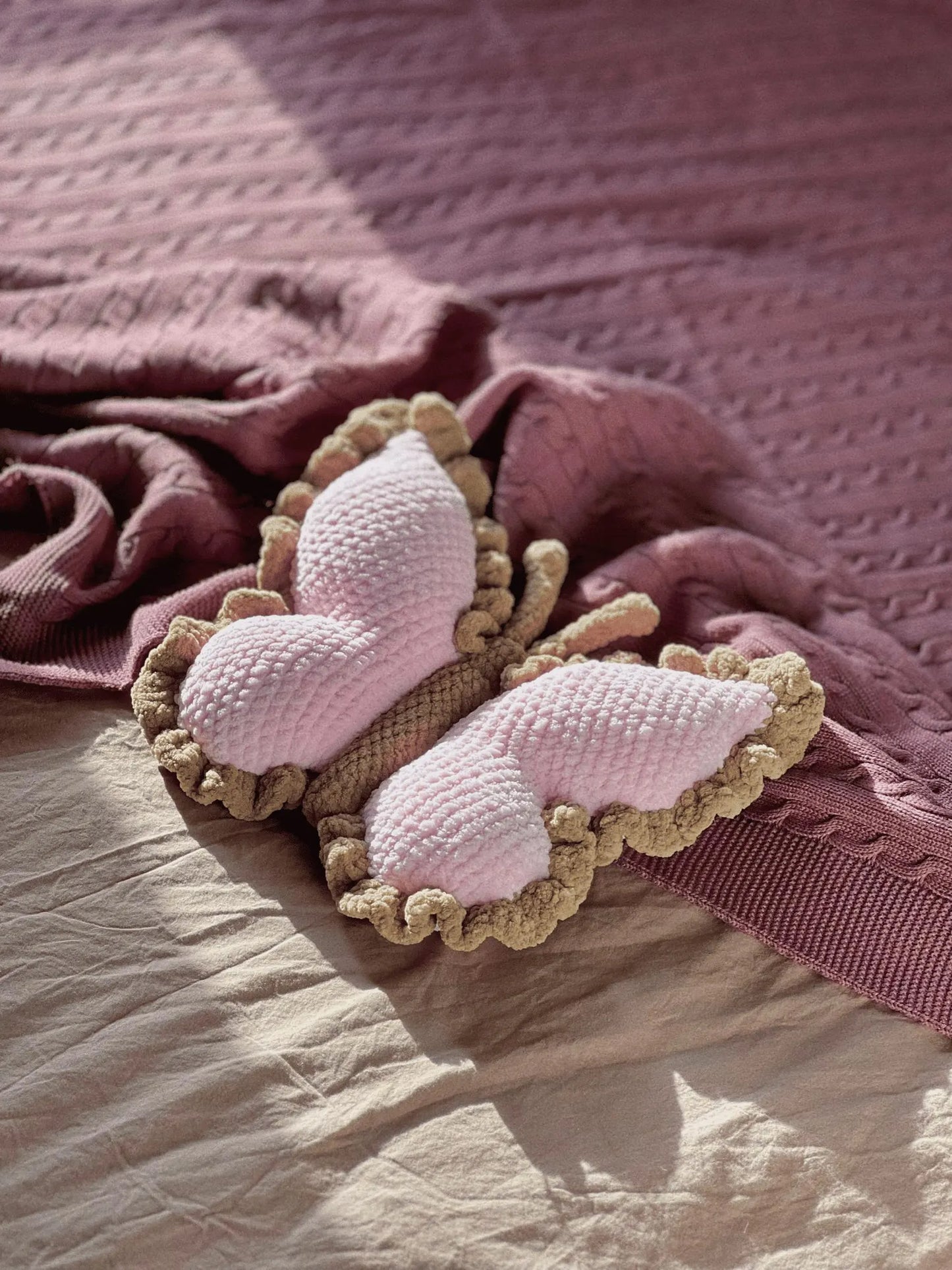 Plush Butterfly Pillow Crochet Pattern