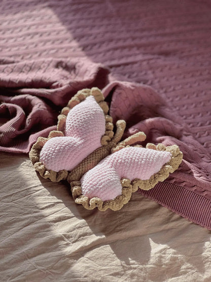 Plush Butterfly Pillow Crochet Pattern