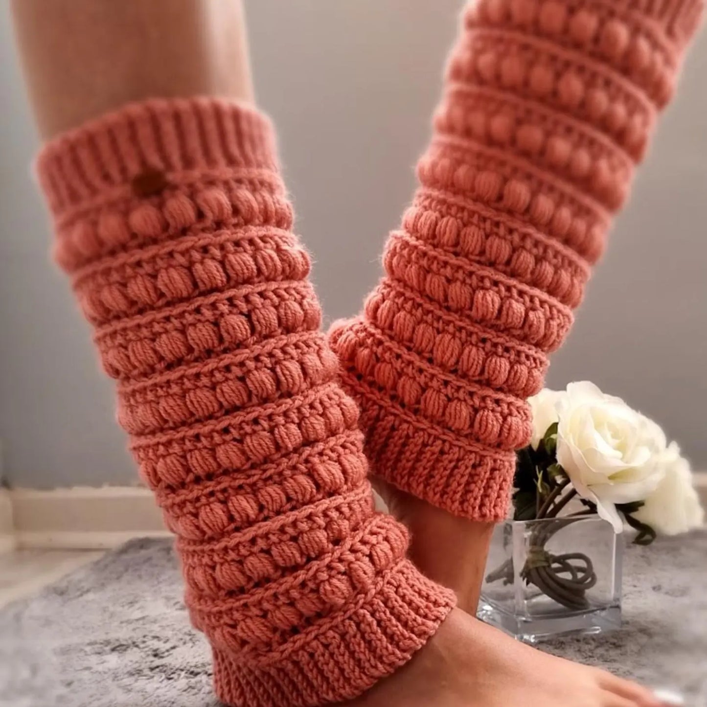 Romantic Crochet Leg Warmers Pattern