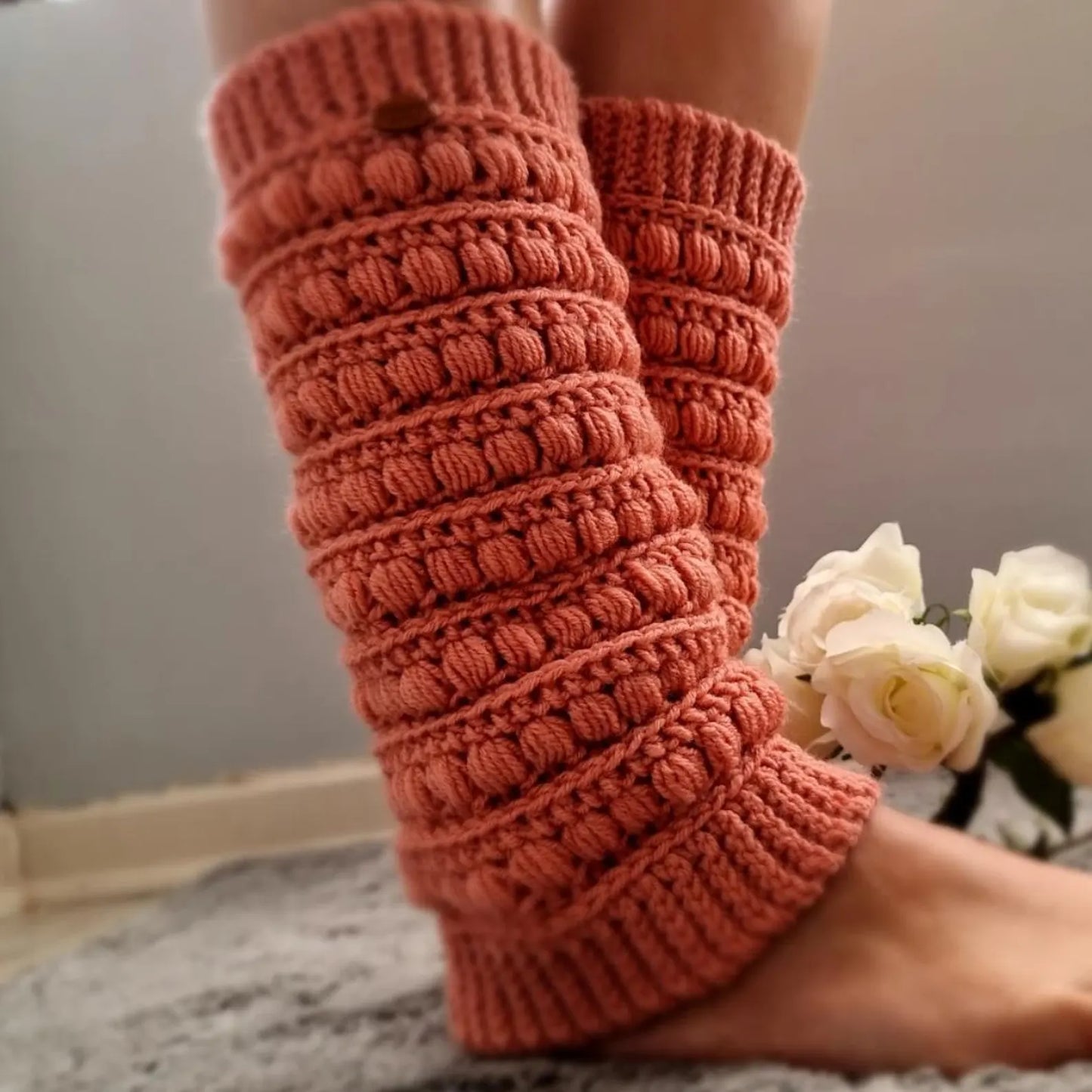 Romantic Crochet Leg Warmers Pattern