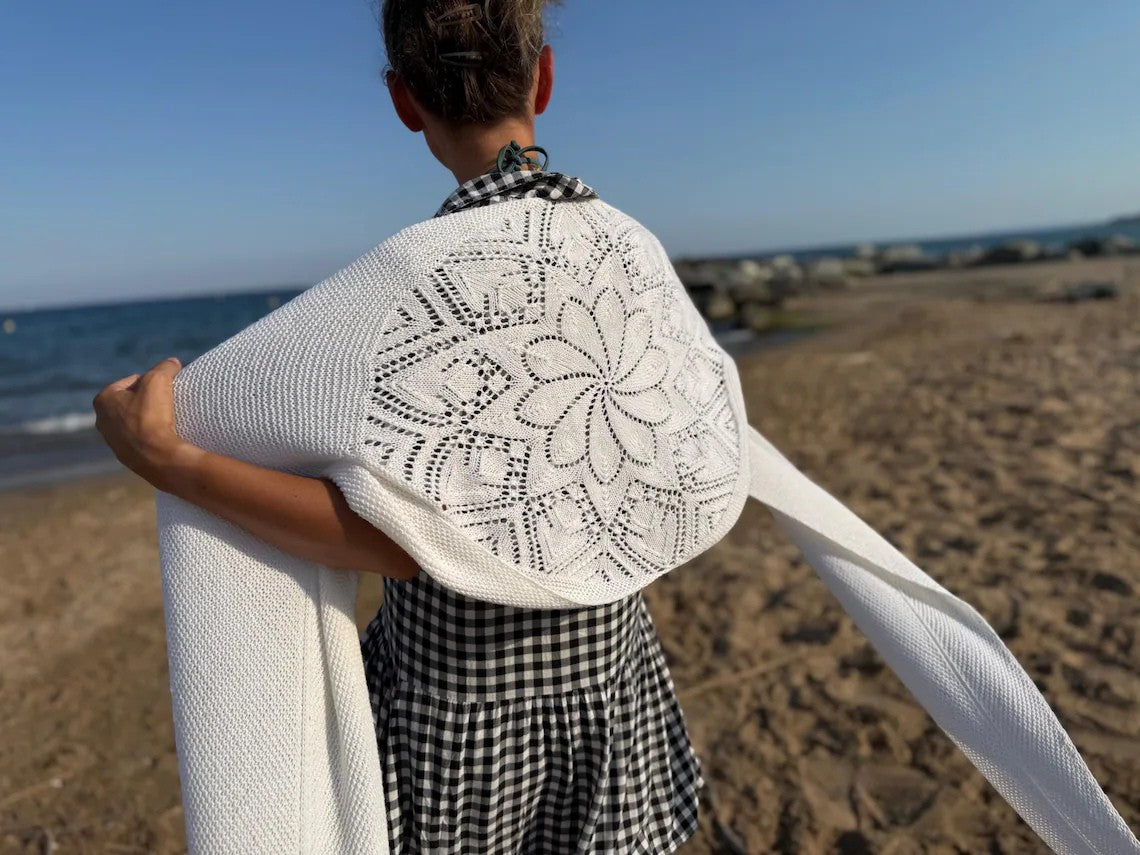 Dahlia Lace Shawl Knitting Pattern