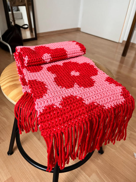 Flower Scarf Crochet Pattern
