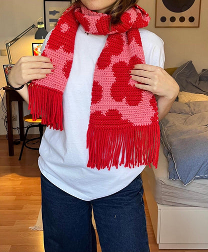 Flower Scarf Crochet Pattern
