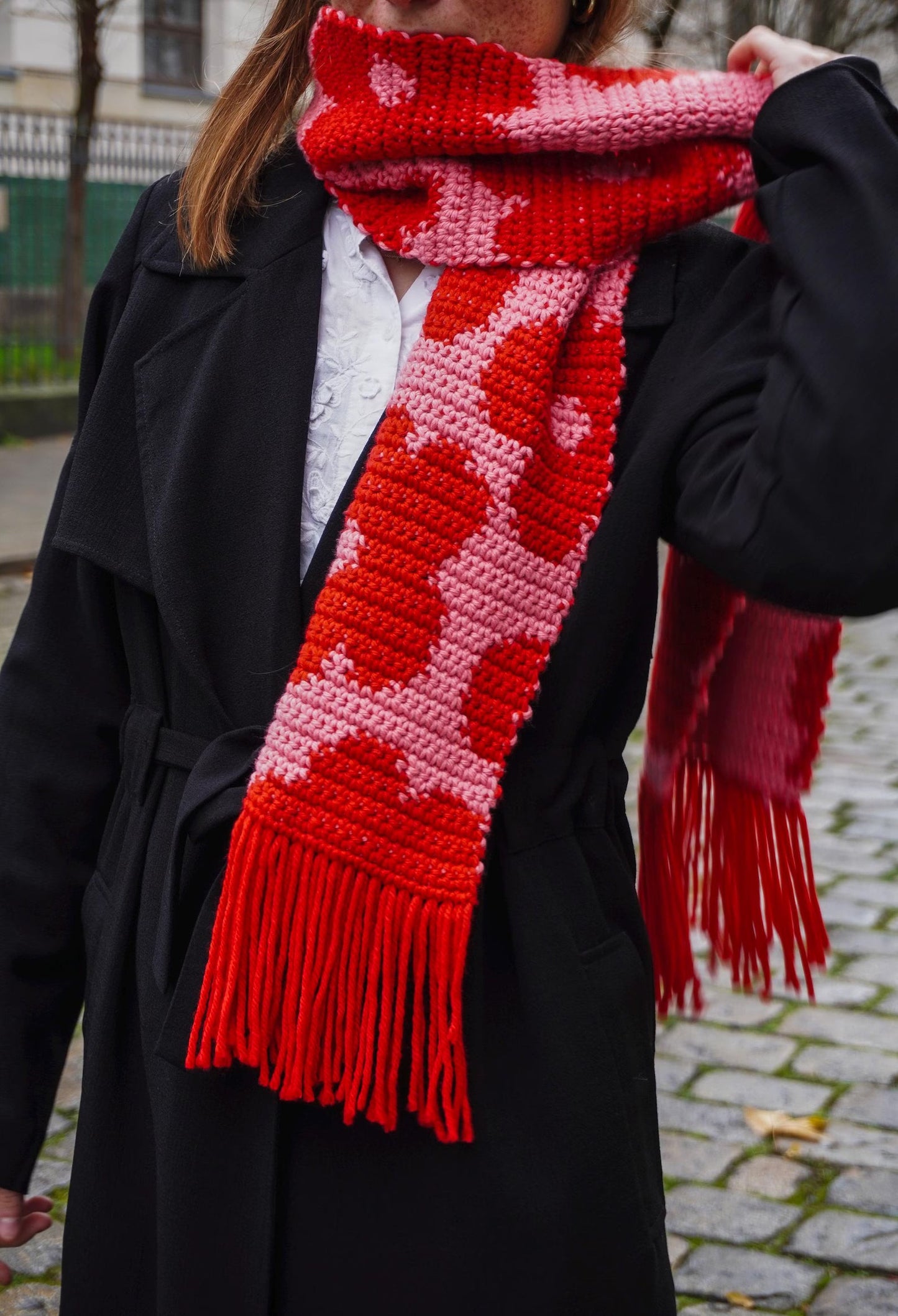 Flower Scarf Crochet Pattern