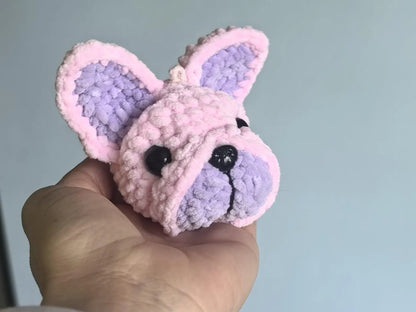 French Bulldog Keychain Crochet Pattern