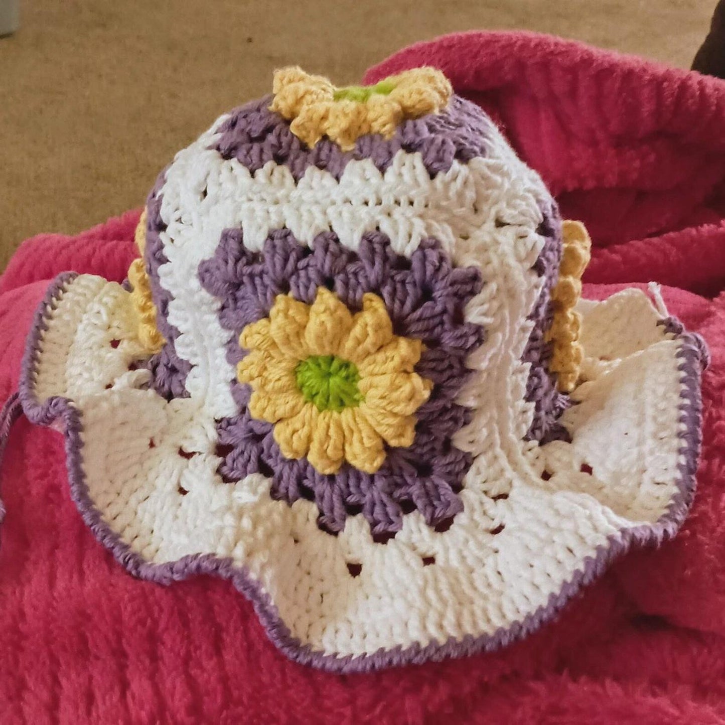 Ruffled Bucket Hat Crochet Pattern