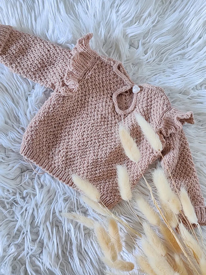 Lily Baby Girl Sweater Knitting Pattern