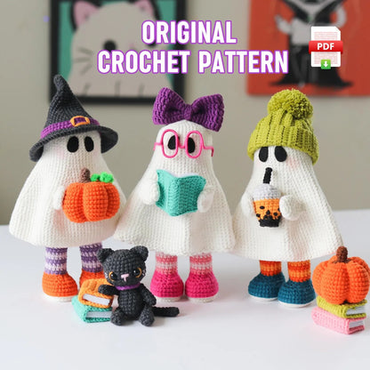 4-in-1 Spooky Ghost Crochet Pattern
