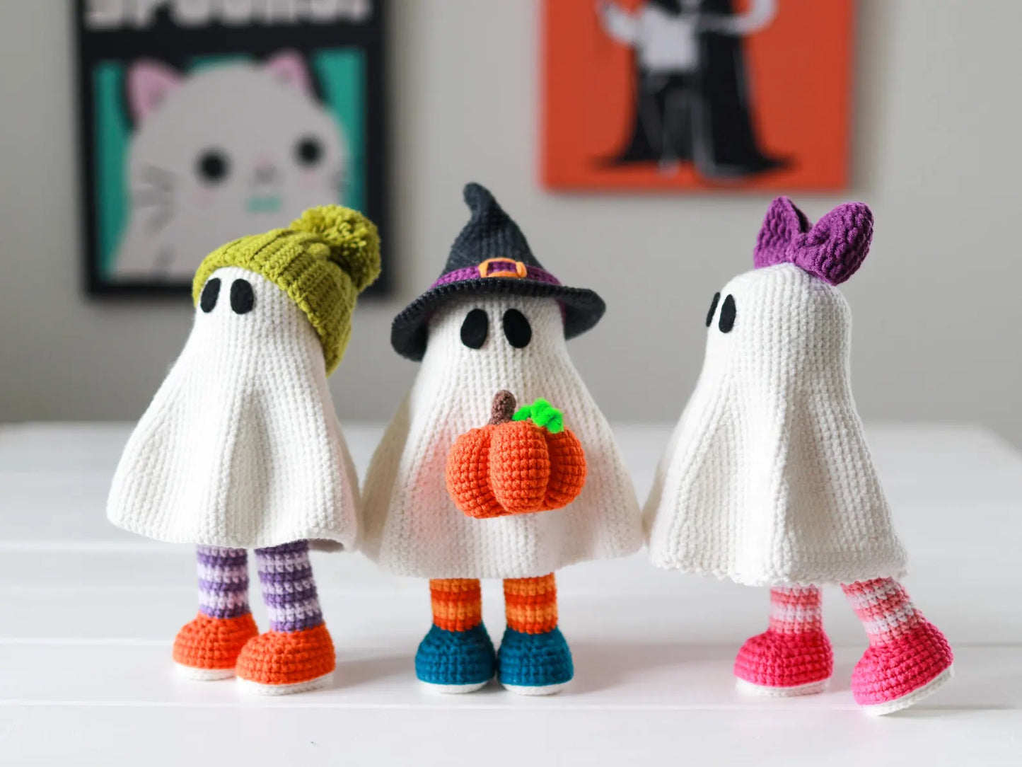 4-in-1 Spooky Ghost Crochet Pattern
