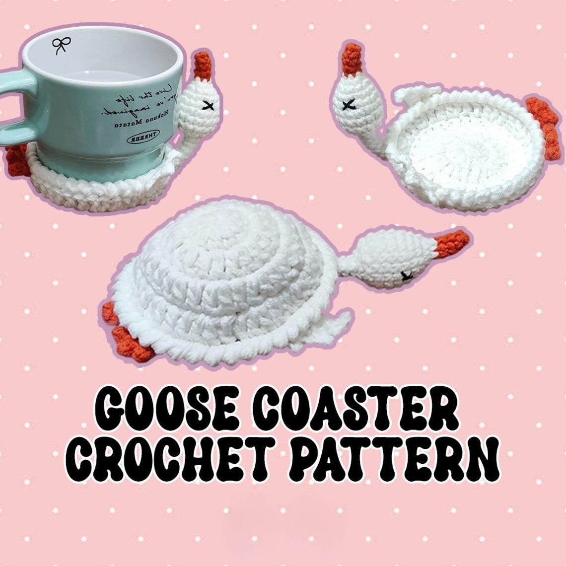Goose Coaster Crochet Pattern