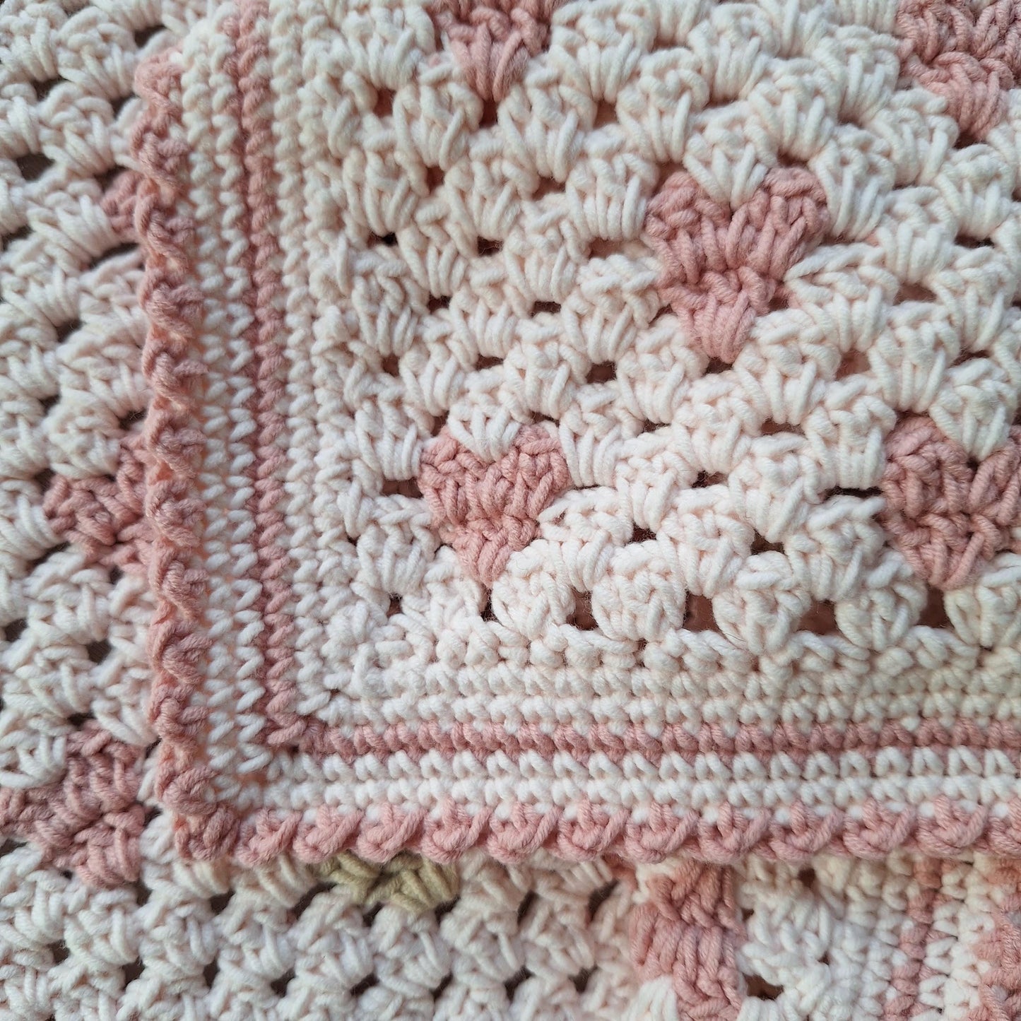 Granny Heart Baby Blanket Crochet Pattern