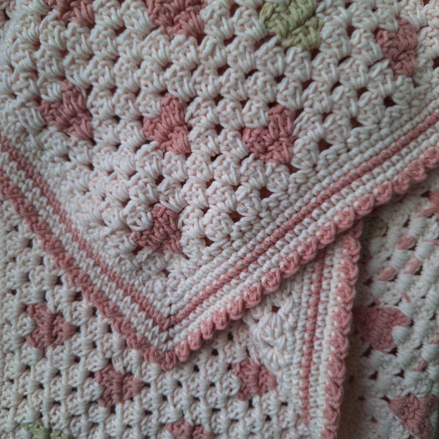 Granny Heart Baby Blanket Crochet Pattern