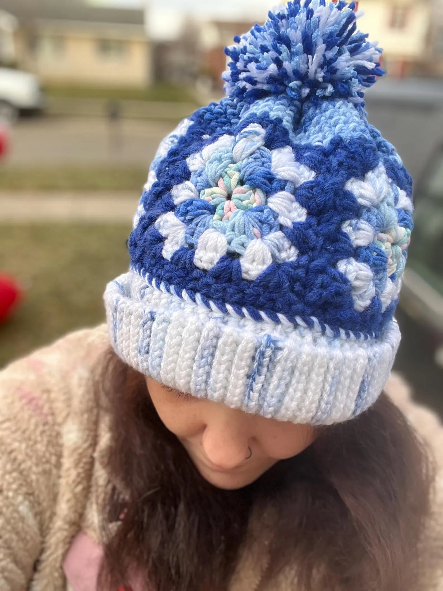 Granny Square Beanie Crochet Pattern