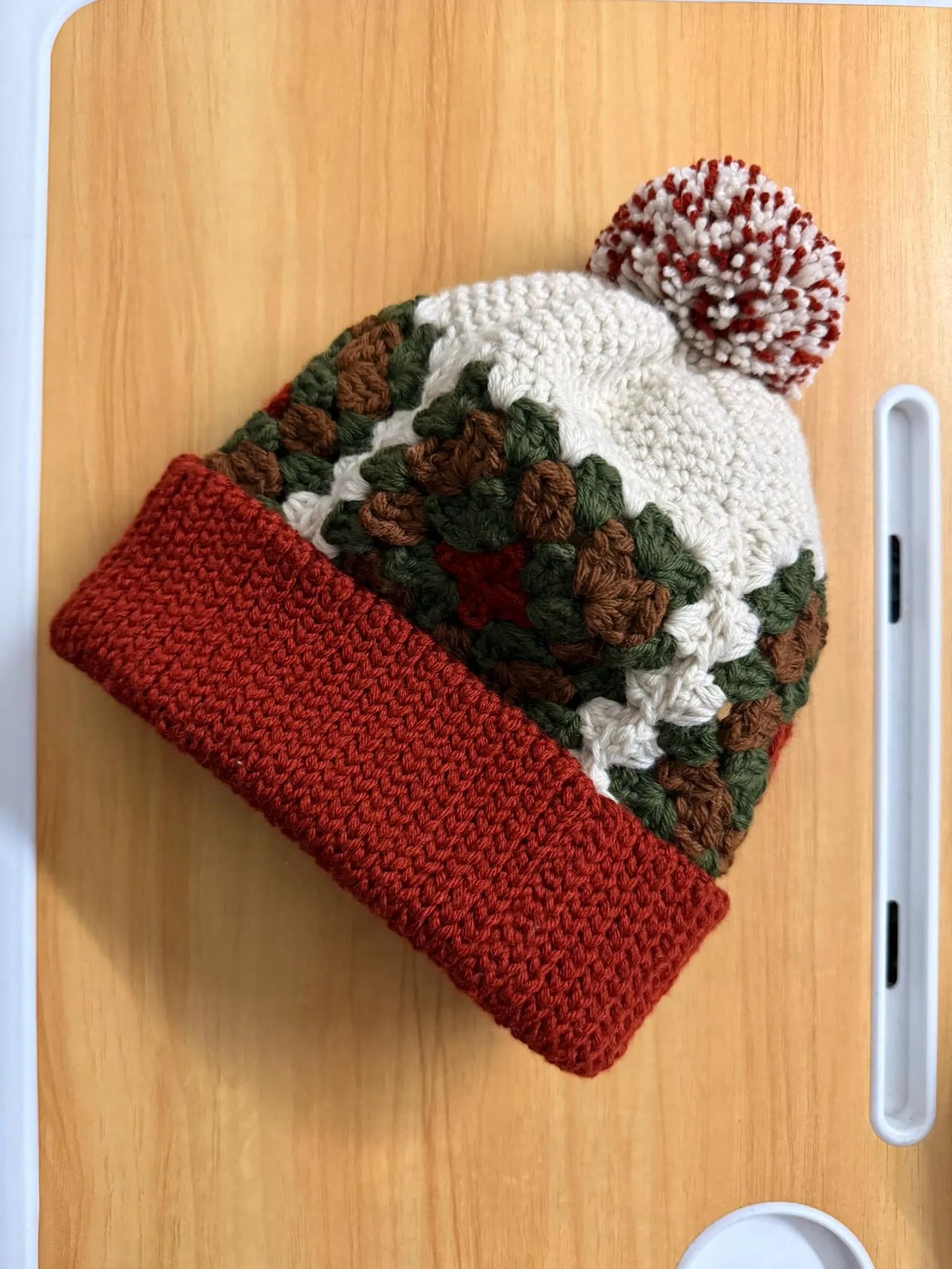 Granny Square Beanie Crochet Pattern