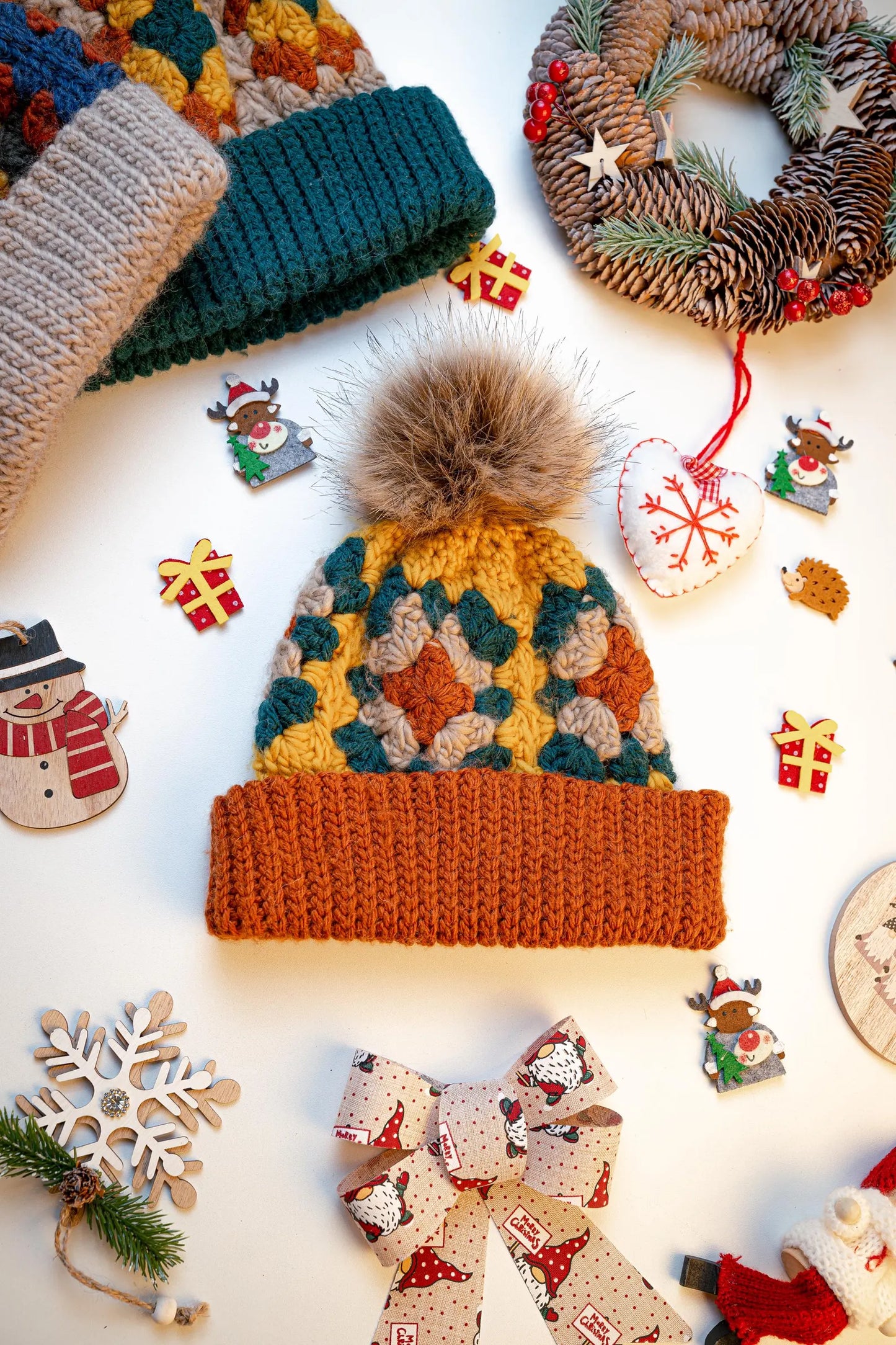 Granny Square Beanie Crochet Pattern