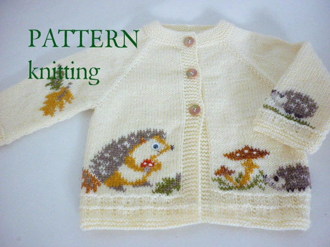 Hedgehog Baby Cardigan Knitting Pattern