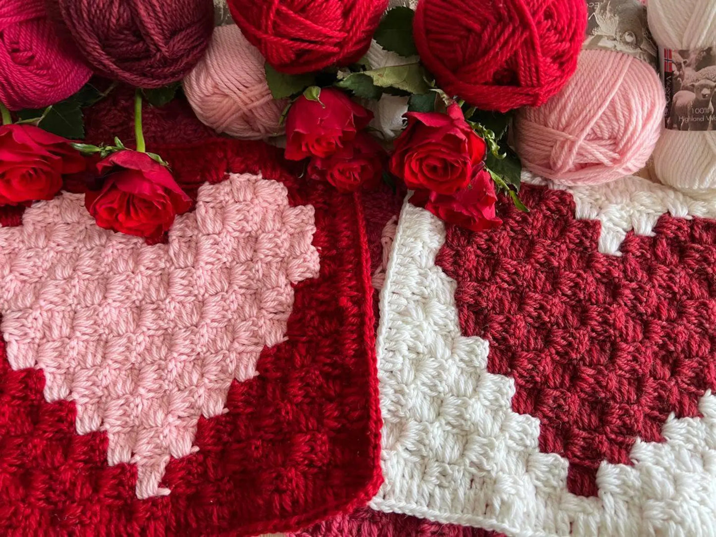 Heart Blanket Crochet Pattern