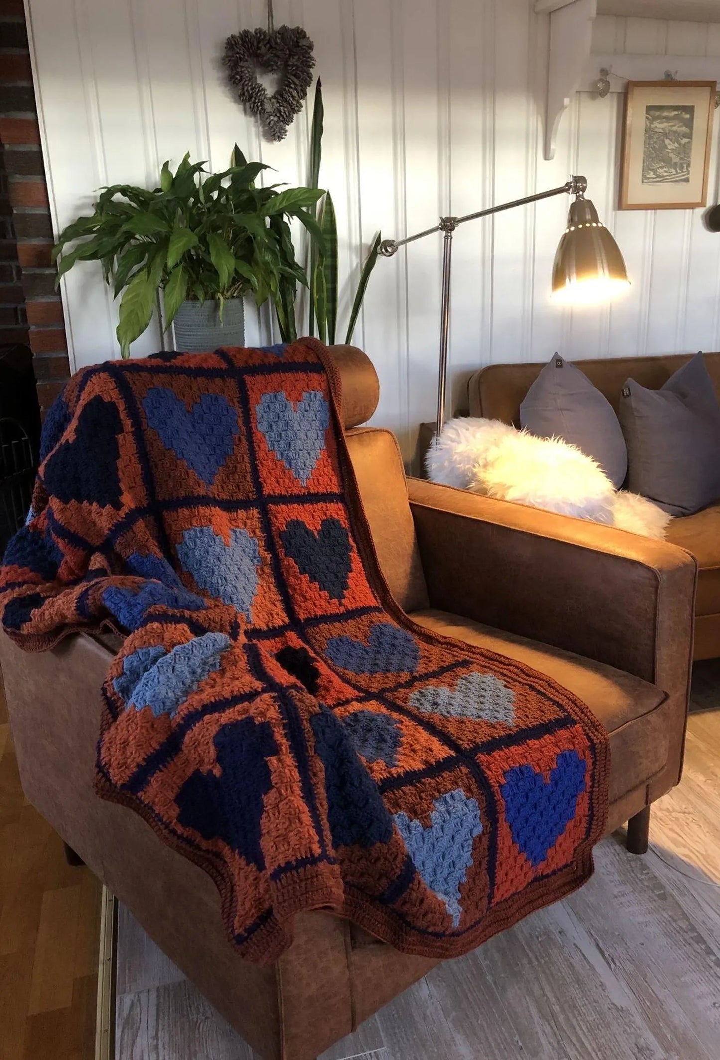 Heart Blanket Crochet Pattern