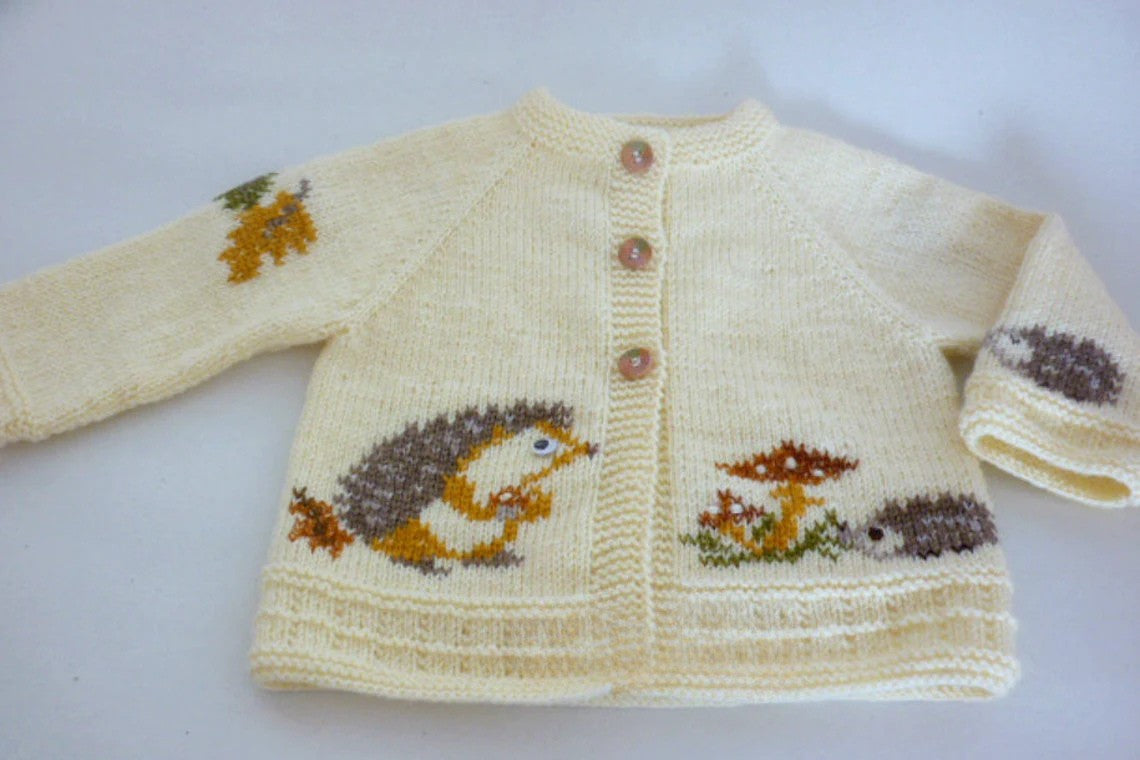 Hedgehog Baby Cardigan Knitting Pattern