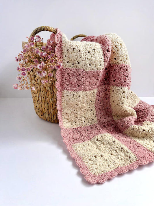 Heirloom Bloom Baby Blanket Crochet Pattern