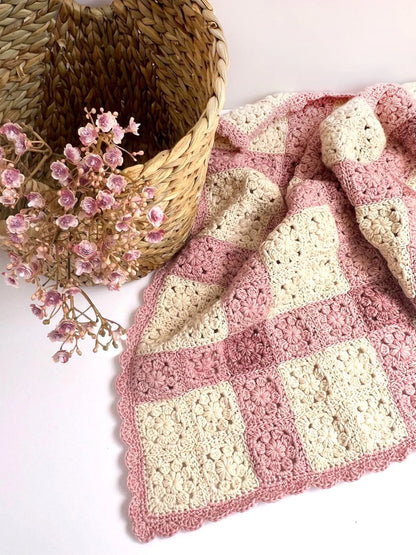 Heirloom Bloom Baby Blanket Crochet Pattern