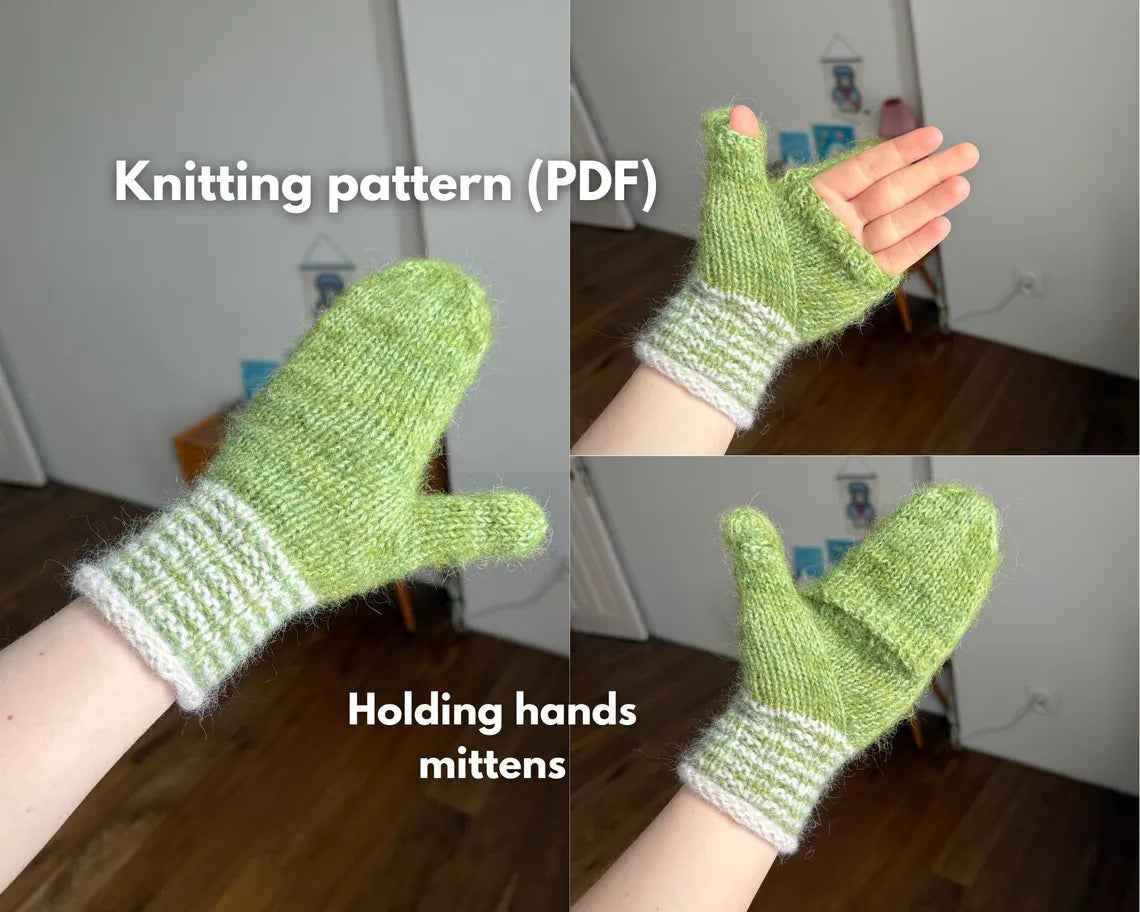Holding Hands Mittens Knitting Pattern