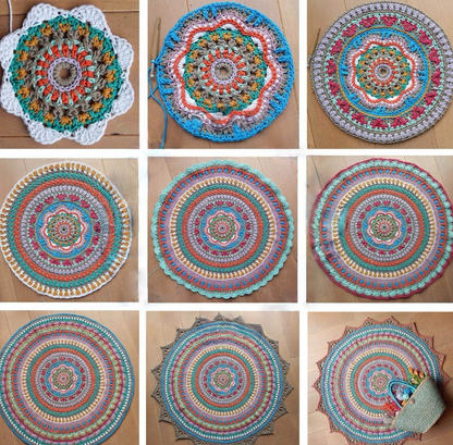 Boho Rug Crochet pattern