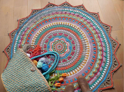 Boho Rug Crochet pattern