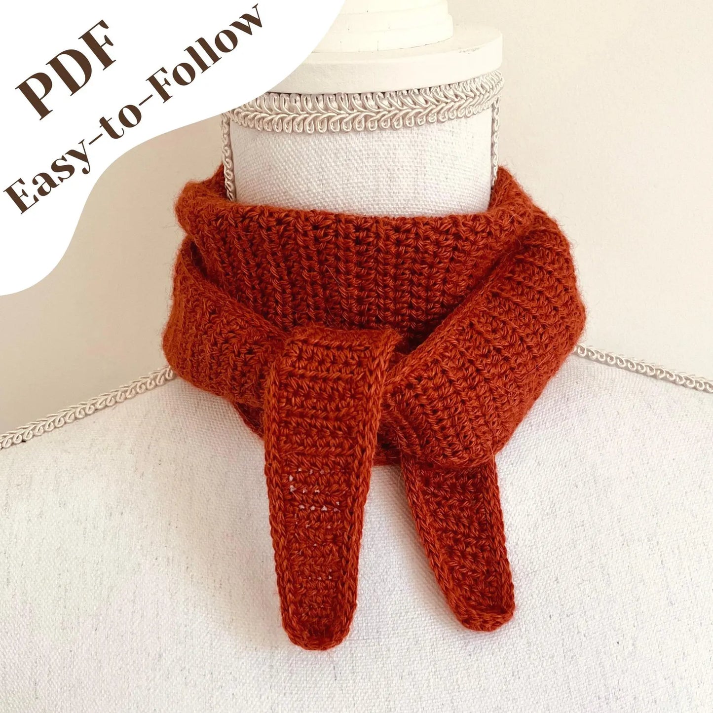 Knit-Look Scarf Crochet Pattern