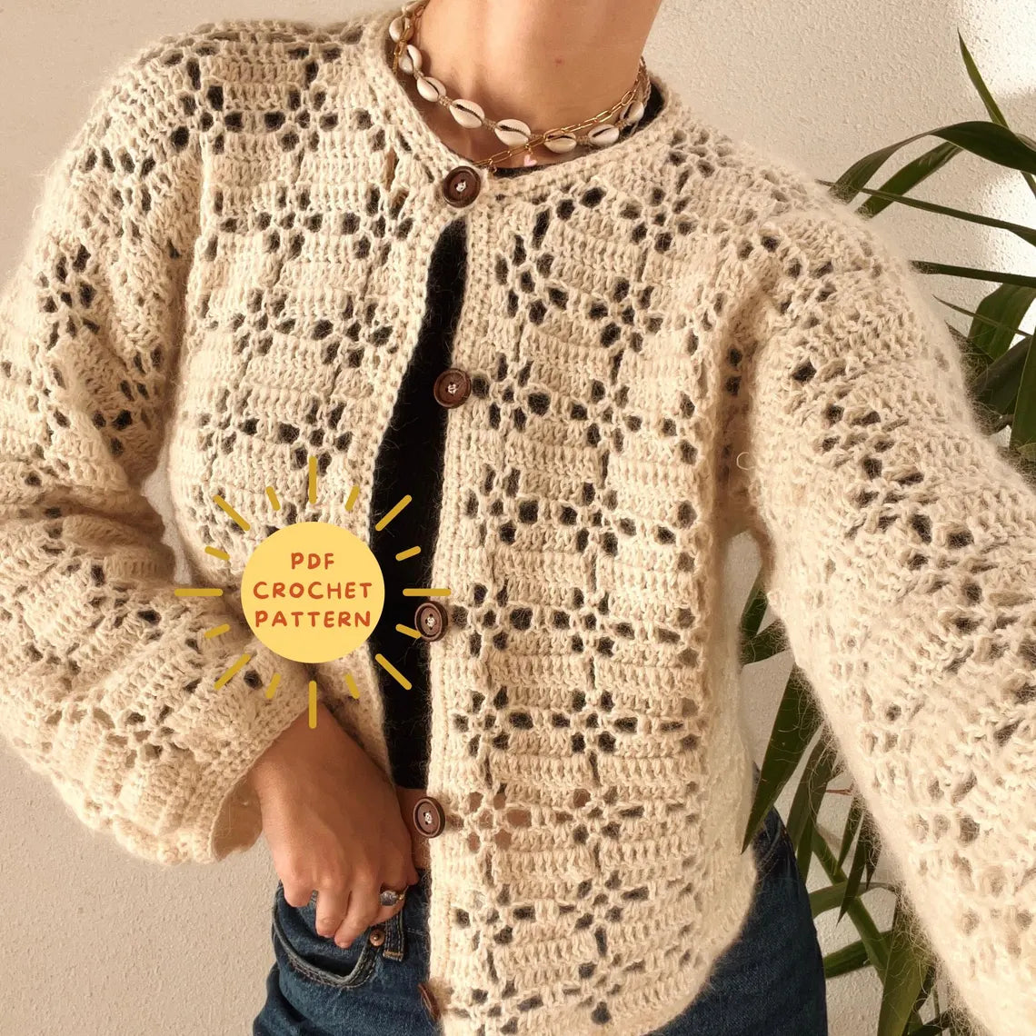 Lacy Lou Cardigan Crochet Pattern