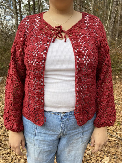 Lacy Lou Cardigan Crochet Pattern