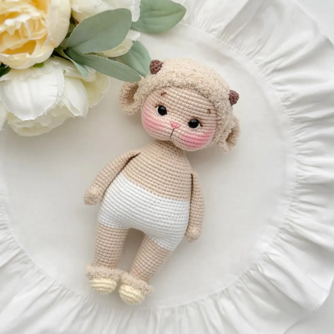 Lamb Doll In Jumpsuits and Dress Bundle Crochet Pattern