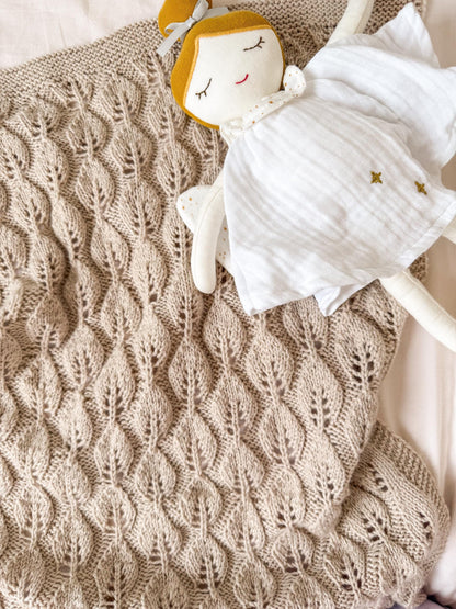 Leaf Baby Blanket Knitting Pattern
