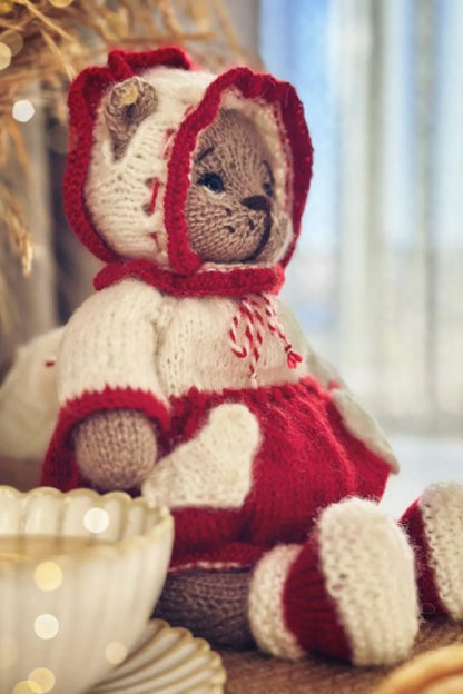 Teddy Bear With Little Heart Outfit Knitting Pattern