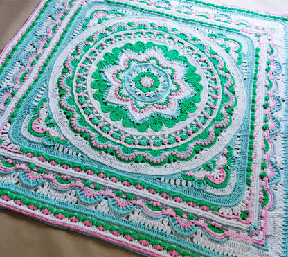 Lotus Blanket Crochet Pattern