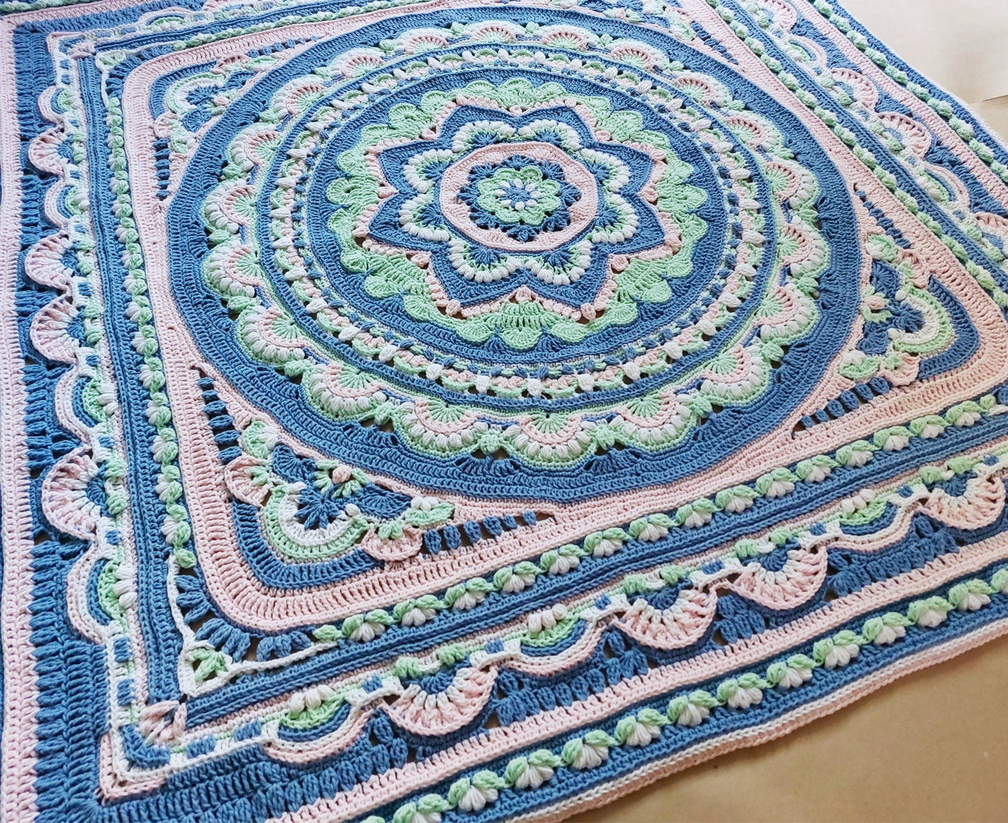 Lotus Blanket Crochet Pattern