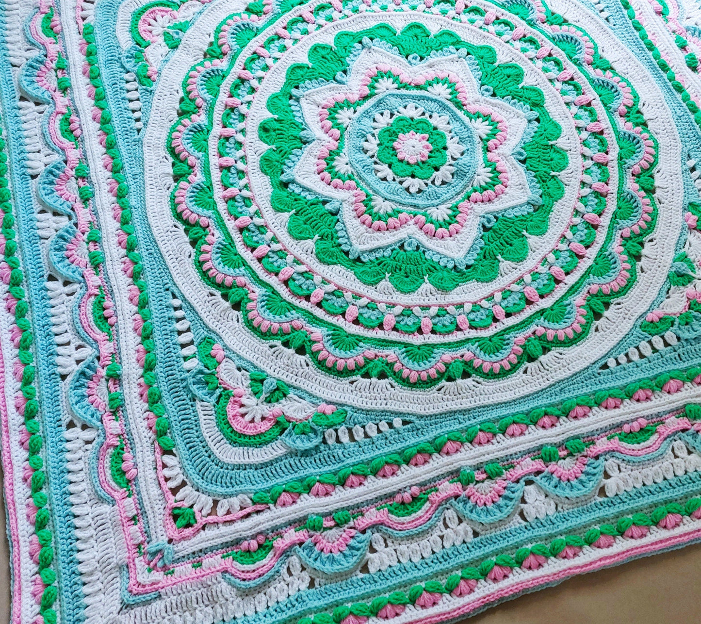 Lotus Blanket Crochet Pattern