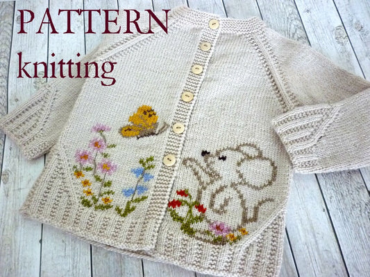 Whimsical Baby Cardigan Knitting Pattern