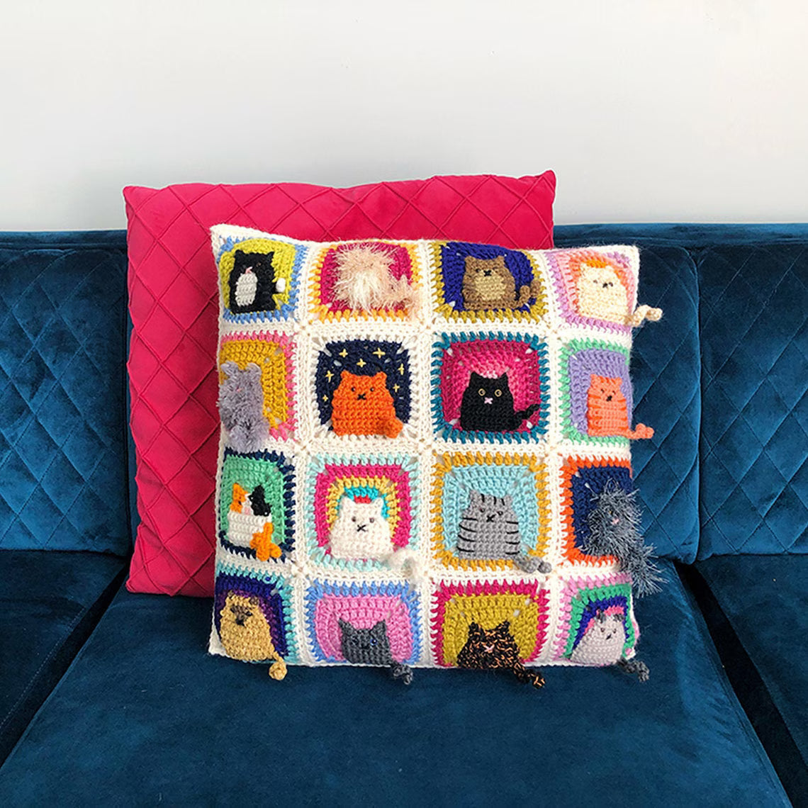 Many Cats Square Crochet Pattern