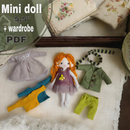 Mini Rag Doll Sewing Pattern