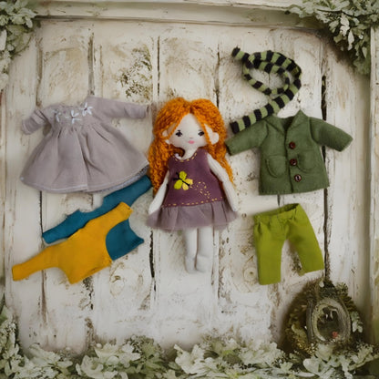 Mini Rag Doll Sewing Pattern
