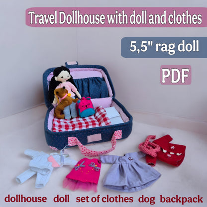 Mini Travel Dollhouse Sewing Pattern
