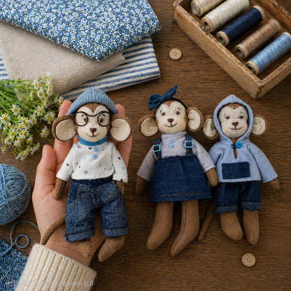 Monkey Family Sewing Pattern PDF