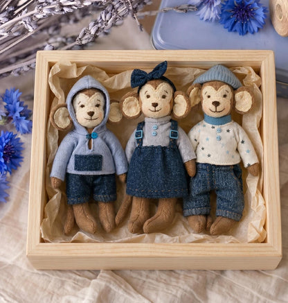 Monkey Family Sewing Pattern PDF